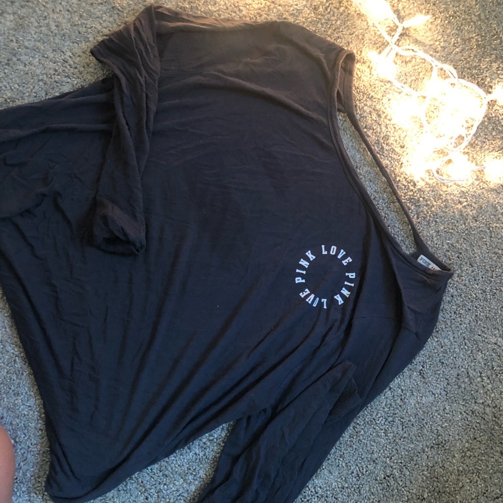 Love pink open back long sleeve